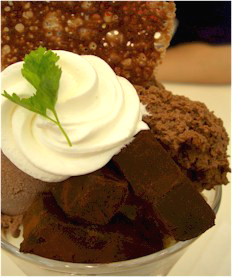 新宿高野フルーツパーラーのパフェ　チョコレートパフェ